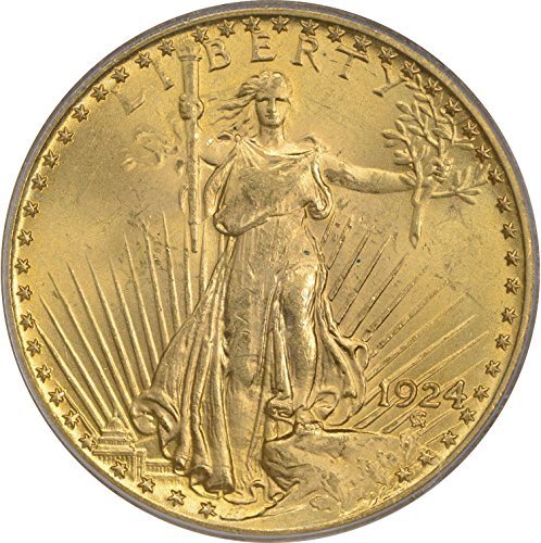 1924 $20 Gold St. Gaudens MS64 PCGS