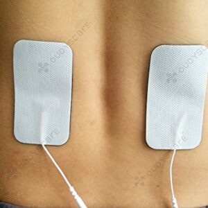 20 Pcs 2" X 4" TENS Unit Replacement Pads, Compatible with AUVON TENS, TENS 7000 - Durable Rectangular Self-Adhesive Electrodes Pads, Latex-Free and Flexible for Lower Back and Multiple Pain Relief