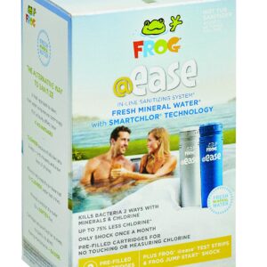 FROG @Ease in-Line Sanitizing System for Hot Tubs, for use in Marquis Spas, Caldera Spas, Artesian Spas and Hot Springs Spas up to 600 gallons, Hot Tub Sanitizer, Cyanuric Acid Free