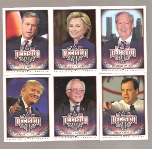 Decision 2016 Political Cards Complete Set of 110 Base Cards