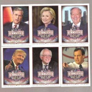 Decision 2016 Political Cards Complete Set of 110 Base Cards