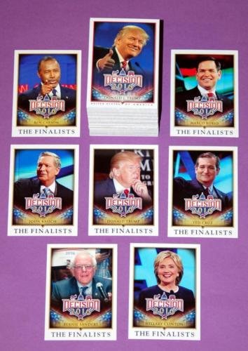 Decision 2016 Political Cards Complete Set of 110 Base Cards