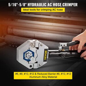Mophorn Hydraulic Hose Crimper Hydra-Krimp 71500,Manual AC Hose Crimper Kit Air Conditioning Repaire Handheld,Hydraulic Hose Crimping Tool with 7 Die Set, for Barbed and Beaded Hose Fittings