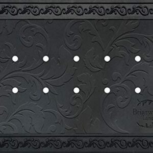 Briarwood Lane Outdoor Rubber Doormat Tray 23.75" x 36" - Holds 18" x 30" Doormat Inserts - Floral Design