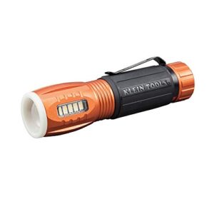 klein tools 56028 led flashlight and work light, durable, waterproof, compact, hands-free magnetic end, runs to 12 hours, for work and outdoor