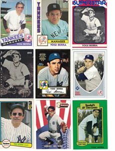 yogi berra / 25 different baseball cards featuring yogi berra