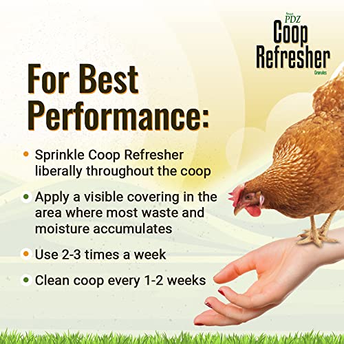 Sweet PDZ - Coop Refresher - Zeolite Odor Eliminator - Essential Chicken Coop Accessory - 10 lbs