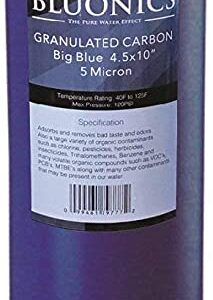 Bluonics Sediment & GAC Carbon Replacement Water Filters 8pcs 4.5" x 10" Whole House Cartridges