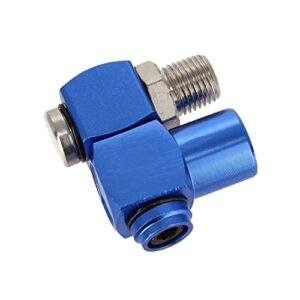 abn 1/4in npt 360 degree swivel connector with adjustable tension control to stop leaks – for any air tool
