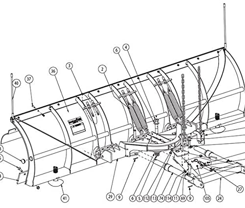 SnowDogg Part # 16101200 - Replacement Trip Spring