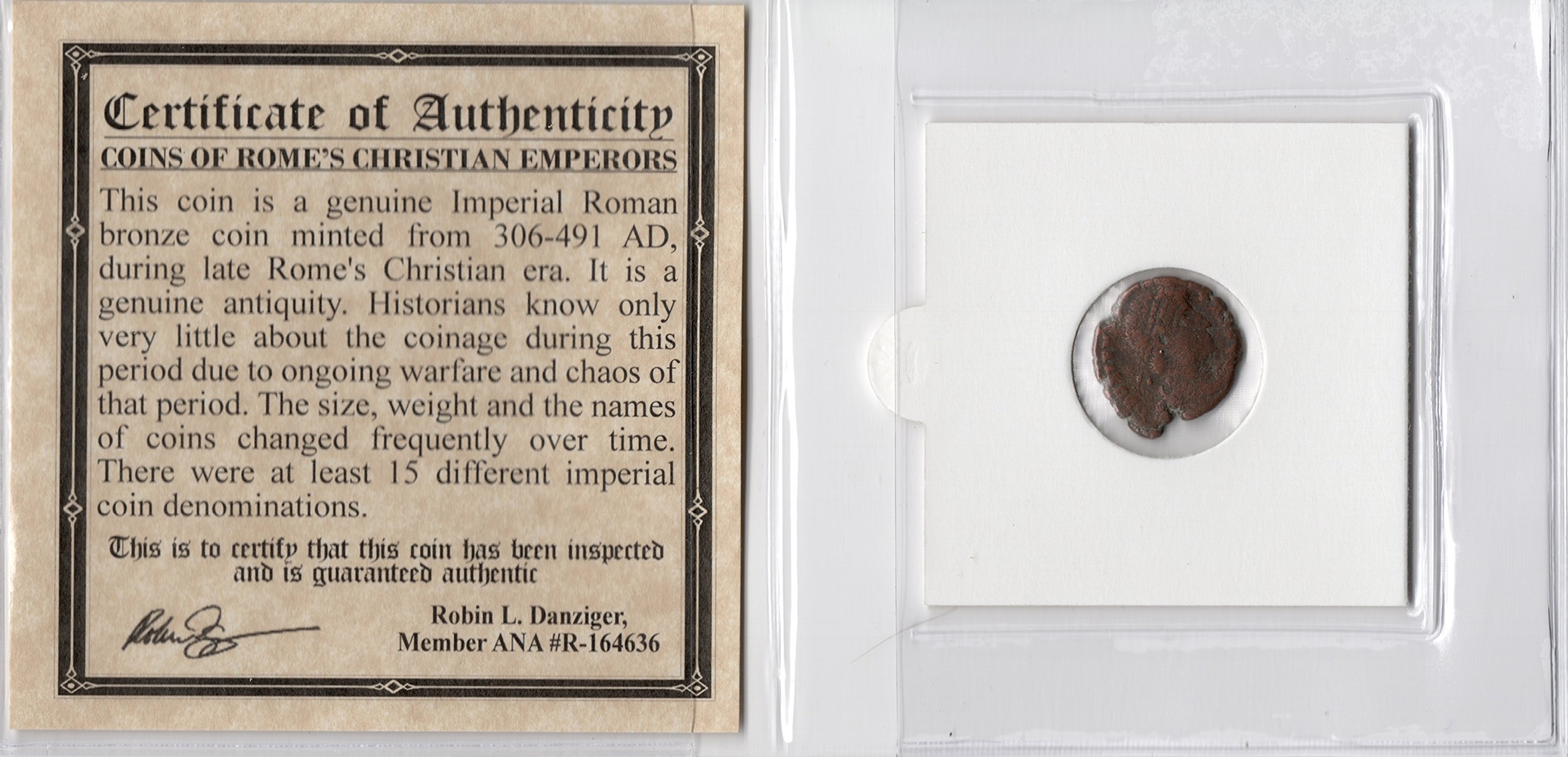 Valens Certified Authentic Ancient Roman Coin