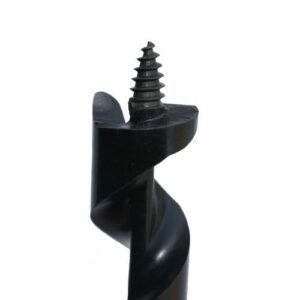 Wood Owl 24" Long Deep Cut Utility Ship Auger Boring Bits Single Flute Single Spur PTFE Coated (7/8" x 24" 01011)