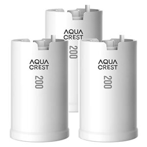 aquacrest wffmc303x faucet water filter, replacement for dupont® fmc303x, wffmc300x faucet mount water filtration cartridge, 200-gallon (pack of 3)