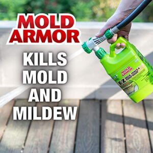 Mold Armor E-Z Deck, Fence and Patio Wash, 64 oz., Restores Natural Look, Kills Mold and Mildew, Convenient Hose-End Adapter, Ideal for Preparing Surfaces