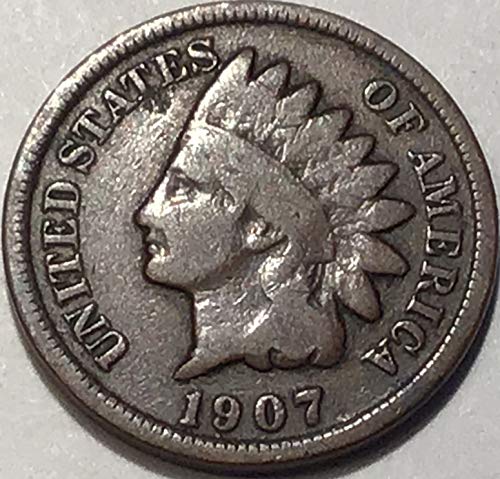 1907 Indian head cent Penny Good Detials