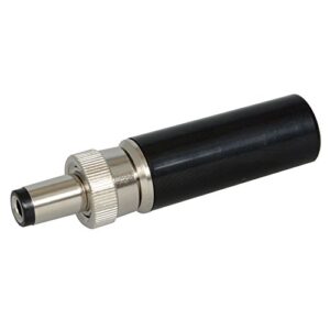 jameco reliapro 27-1136b dc power plug, female, locking, 2.5 mm diameter, 5.5 mm length, black (pack of 2)