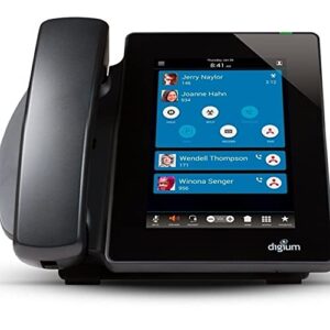 digium d80 ip phone with hd voice, gigabit, 7.0 inch color display, capacitive touch