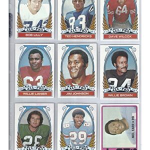 1972 Topps Football Complete 351 Card Set Overall Grade NRMT