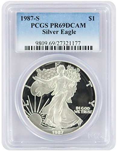 1987-S $1 American Silver Eagle PR69DCAM PCGS