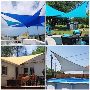 Patio Paradise 16' x 16' x 16' Orange Sun Shade Sail Triangle Canopy, 180 GSM Permeable Canopy Pergolas Top Cover, Permeable UV Block Fabric Durable Outdoor