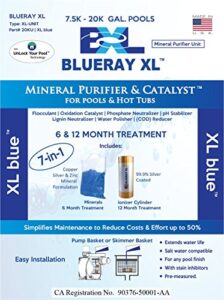 blueray xl - xl blue | mineral purifier & catalyst™ for pools and hot tubs …