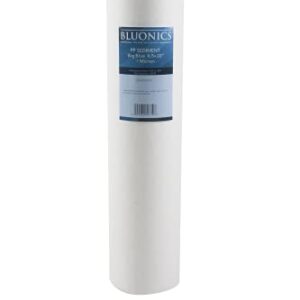 BLUONICS Sediment & CTO Carbon Block Water Filters 4-pack (5 Micron) 4.5" x 20" Whole House Cartridges for Rust, Iron, Sand, Dirt, Sediment, Chlorine, Insecticides and Odors