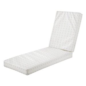 classic accessories water-resistant 72 x 21 x 3 inch patio chaise lounge cushion foam
