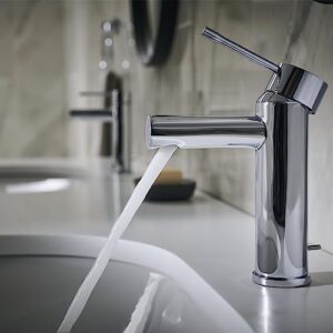 GROHE 3221600A Essence, Single Hole Single-Handle S-Size Bathroom Faucet 1.2 GPM, Chrome