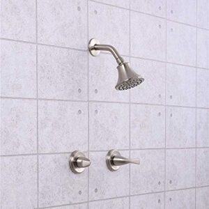 Premier 3552604 Sanibel Two-Handle Shower-Only Faucet, Brushed Nickel, 7.384 " x 7.384 " x 7.384"