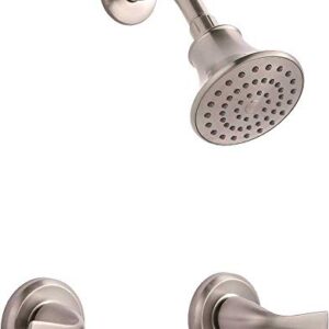 Premier 3552604 Sanibel Two-Handle Shower-Only Faucet, Brushed Nickel, 7.384 " x 7.384 " x 7.384"