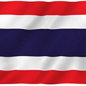 ANLEY Fly Breeze 3x5 Foot Thailand Flag - Vivid Color and Fade Proof - Canvas Header and Double Stitched -Thai National Flags Polyester with Brass Grommets 3 X 5 Ft