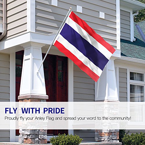 ANLEY Fly Breeze 3x5 Foot Thailand Flag - Vivid Color and Fade Proof - Canvas Header and Double Stitched -Thai National Flags Polyester with Brass Grommets 3 X 5 Ft