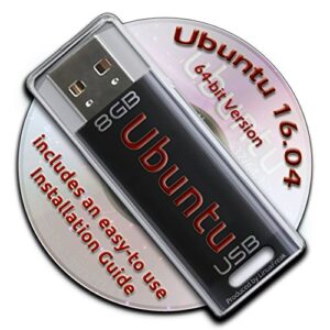 ubuntu linux 16.04 bootable 8gb usb flash drive - 64-bit version