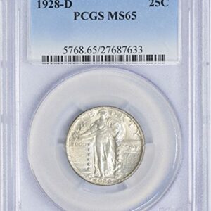 1928-D Standing Liberty Silver Quarter MS65 PCGS