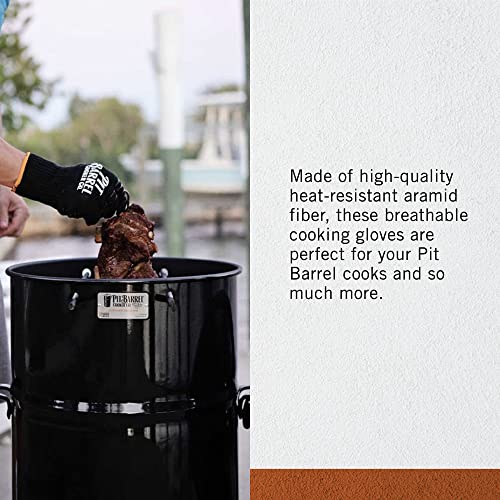 Pit Barrel Cooker Pit Grips | Heat Resistant, High Temp Grill Gloves | Pit Barrel Hot Gloves BBQ Accessories | One Size Fits Most