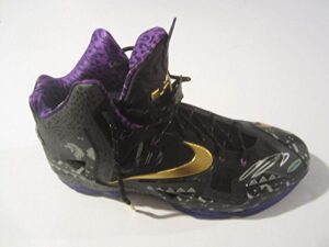 lebron james lakers cavaliers signed autographed game worn shoe uda auto coa - autographed game used nba sneakers