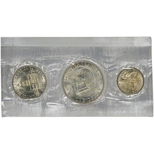 1976 US Mint Silver 3-pc Bicentennial Uncirculated Coin Set OGP Uncirculated