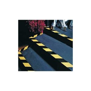 Black & Yellow Hazard Warning Safety Stripe Tape • 2 Inch x 108 Feet - Ideal for Walls, Floors, Pipes and Equipment.