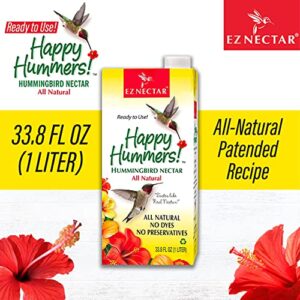 EZNectar Happy Hummers! Clear Ready-To-Use Hummingbird Nectar, 33.8 oz