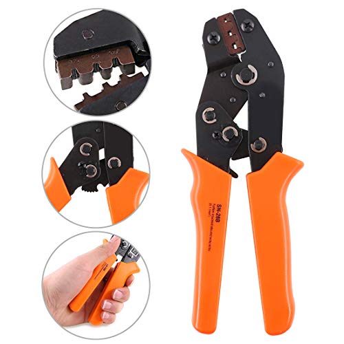 Glarks SN-28B Terminal Professional Pin Crimping Tool for 2.54mm 3.96mm 28-18AWG 0.1-1.0mm2