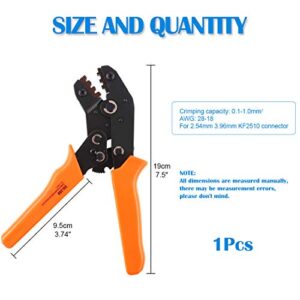 Glarks SN-28B Terminal Professional Pin Crimping Tool for 2.54mm 3.96mm 28-18AWG 0.1-1.0mm2