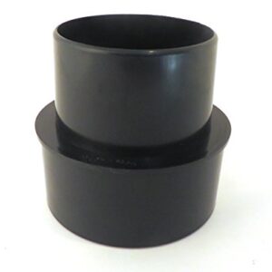 5 to 4 Inches Duct Reducer ABS Plastic with 4 Inch OD and 5 Inch OD Openings Dust Collector Systems 73472