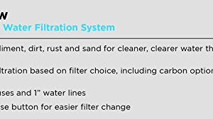 EcoPure EPWO4 Universal Large Capacity Whole Water Filter Housing-NSF Certified-Premium Filtration System-Built to Last, White