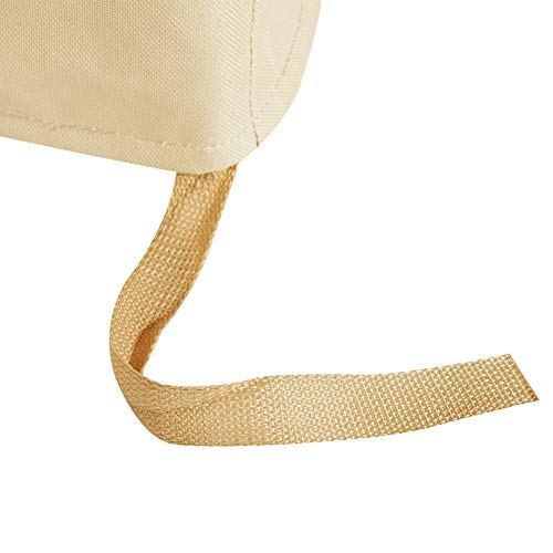 UHousDeco Outdoor 3 Triple Seater Hammock Patio Swing Chair Cover, Water-Resistant, All Weather Protection, Beige Color