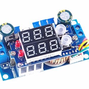 5A Buck Converter, KNACRO Voltage Regulator Board DC 6-36V Down to 1.25-32V 5A CC CV MPPT Solar Controller Module 24v to 12v 5v for Car Power Supply