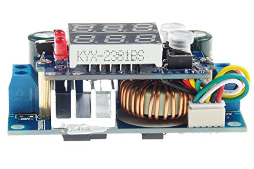 5A Buck Converter, KNACRO Voltage Regulator Board DC 6-36V Down to 1.25-32V 5A CC CV MPPT Solar Controller Module 24v to 12v 5v for Car Power Supply