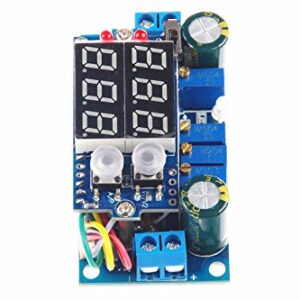 5A Buck Converter, KNACRO Voltage Regulator Board DC 6-36V Down to 1.25-32V 5A CC CV MPPT Solar Controller Module 24v to 12v 5v for Car Power Supply