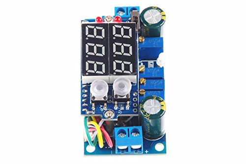 5A Buck Converter, KNACRO Voltage Regulator Board DC 6-36V Down to 1.25-32V 5A CC CV MPPT Solar Controller Module 24v to 12v 5v for Car Power Supply