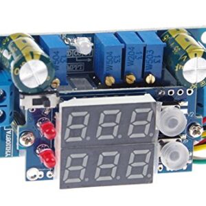 5A Buck Converter, KNACRO Voltage Regulator Board DC 6-36V Down to 1.25-32V 5A CC CV MPPT Solar Controller Module 24v to 12v 5v for Car Power Supply