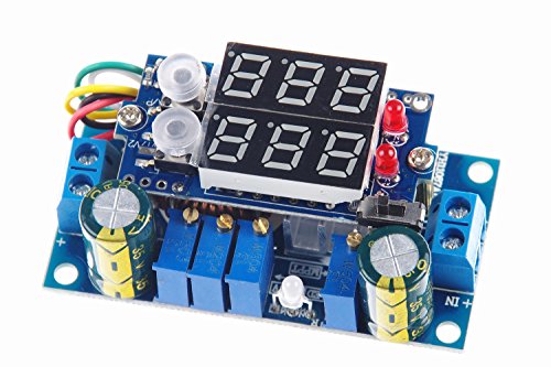 5A Buck Converter, KNACRO Voltage Regulator Board DC 6-36V Down to 1.25-32V 5A CC CV MPPT Solar Controller Module 24v to 12v 5v for Car Power Supply